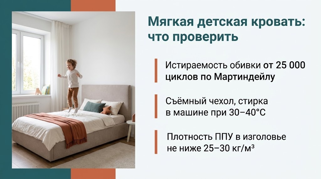 Мягкая детская кровать: что проверить
