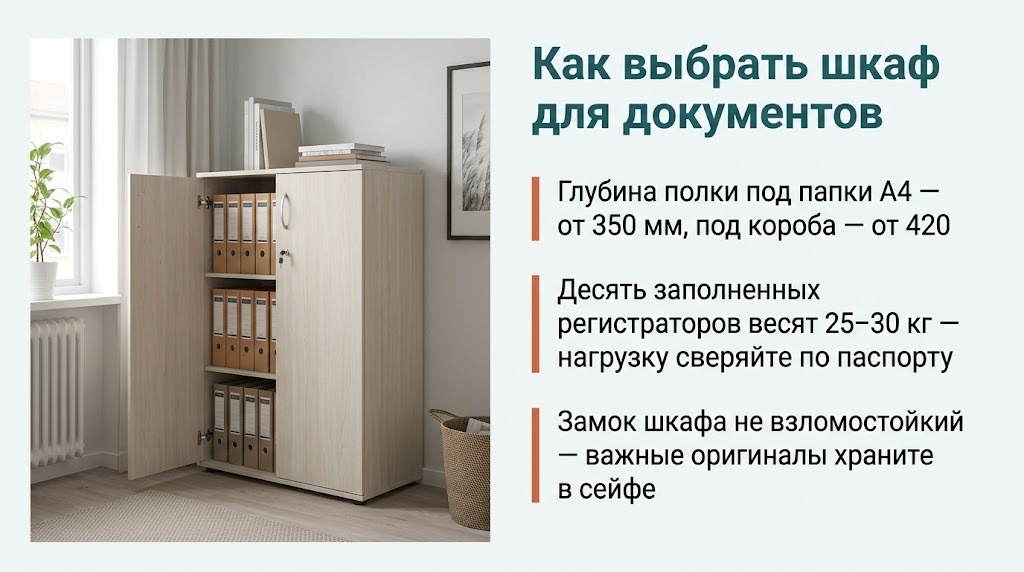 Как выбрать шкаф для документов
