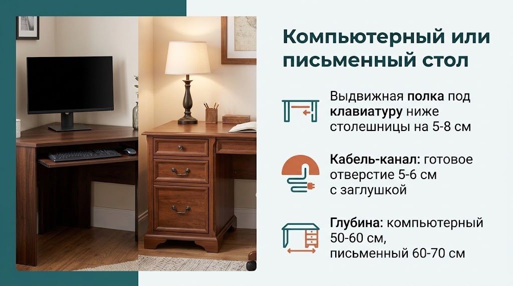 Компьютерный или письменный стол