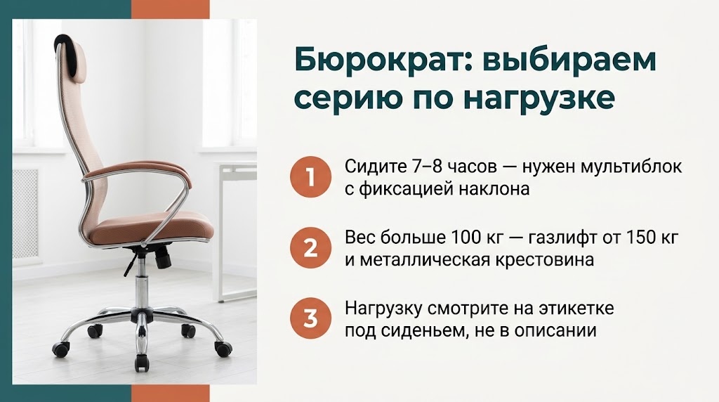 Бюрократ: выбираем серию по нагрузке
