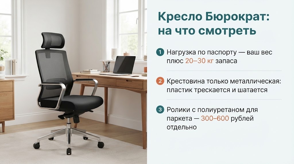 Кресло Бюрократ: на что смотреть
