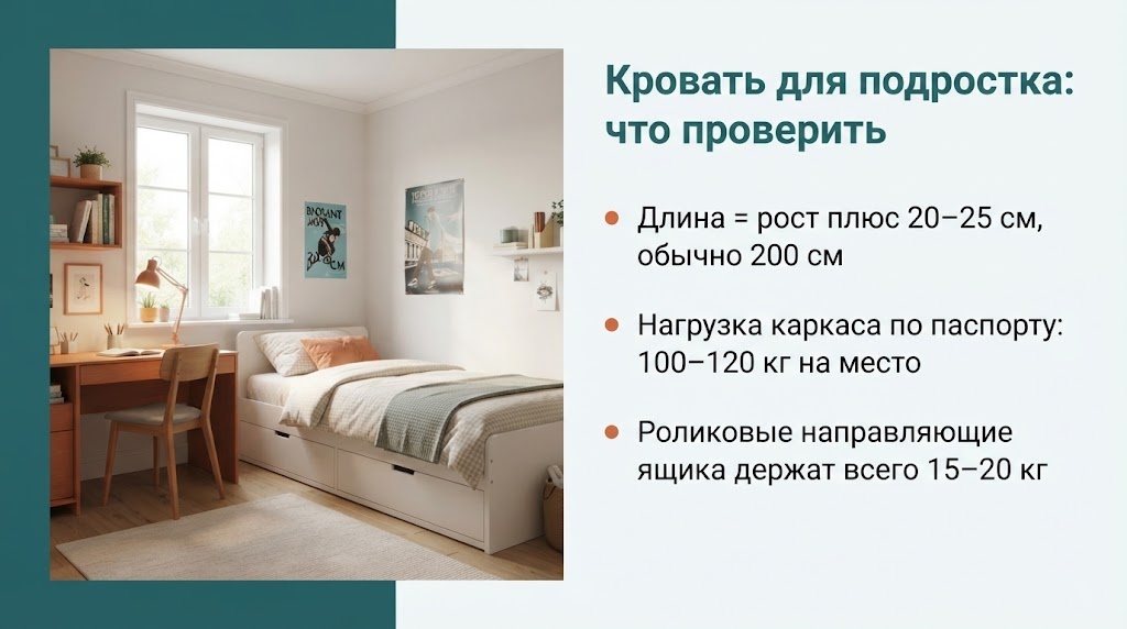 Кровать для подростка: что проверить