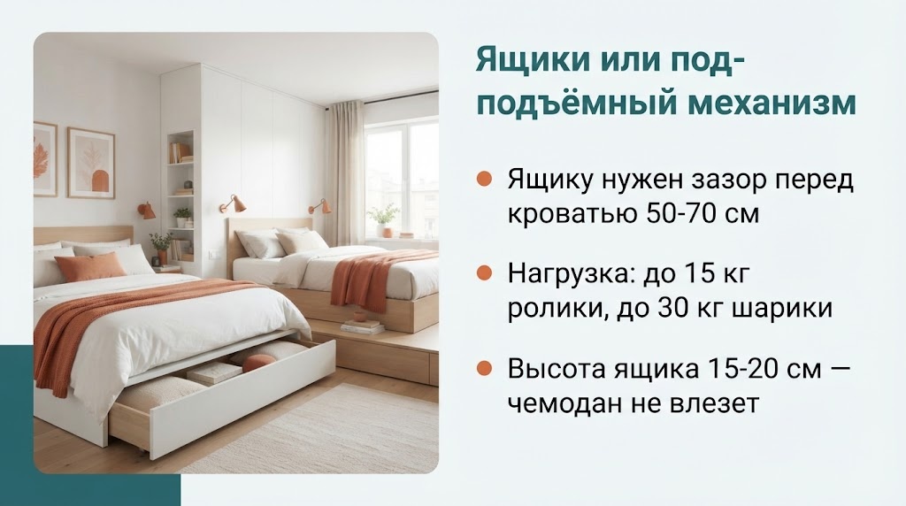 Ящики или подъёмный механизм