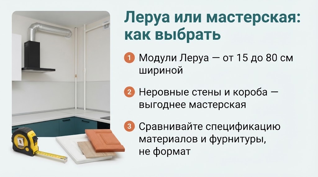 Леруа или мастерская: как выбрать