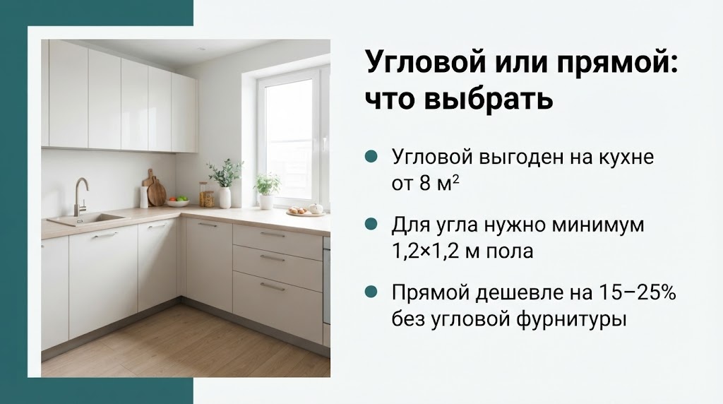 Угловой или прямой: что выбрать