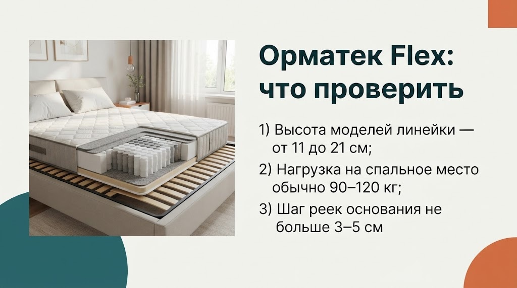 Орматек Flex: что проверить