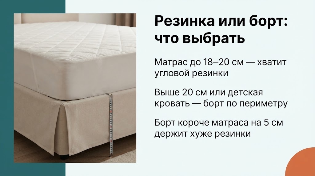 Резинка или борт: что выбрать